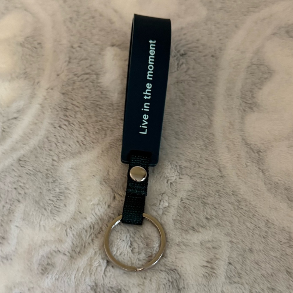 Lululemon: Silicone Keychain with lululemon logo.
Color:Warp Teal,Mint, & silver - Picture 5 of 6